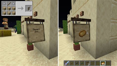 Minecraft Hanging Sign Recipe - Banana-breads.com