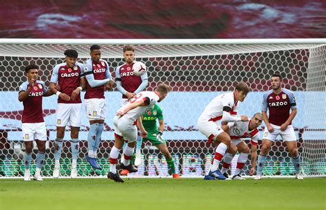 James Ward-Prowse Free Kicks Vs Aston Villa: Two In First Half