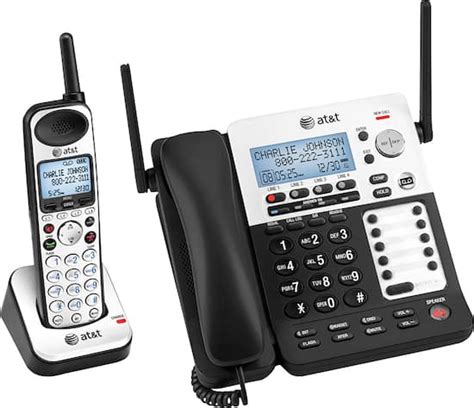 AT&T SB67138 SynJ Expandable 4-Line Corded/Cordless Small Business Phone System Multi SB67138 ...