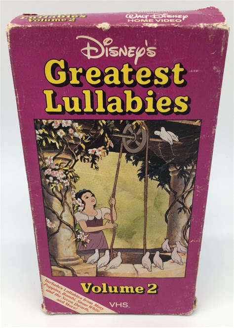 Disney's Greatest Lullabies Volume 2 - 1989 VHS Tape Rare OOP ...