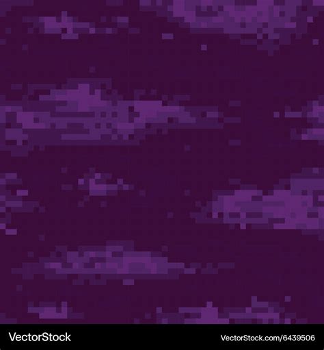 Pixel art night sky seamless pattern Royalty Free Vector