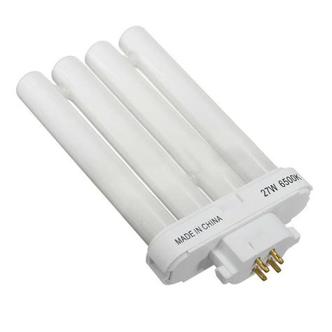 FML 27EX-N 27W 4 Pin Quad Tube Energy Saving Compact Fluorescent Light Bulb 6500K 4 Rows Light ...