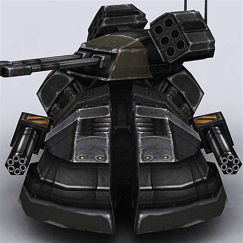 sci-fi hover tank 3d model