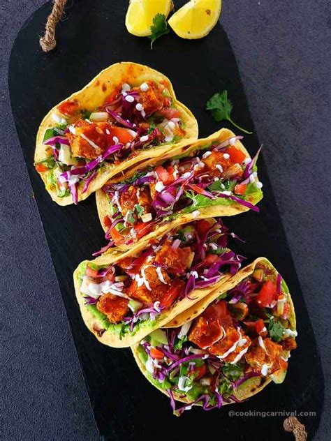 Achari Paneer Tacos (Best fusion tacos recipe) - Cooking Carnival