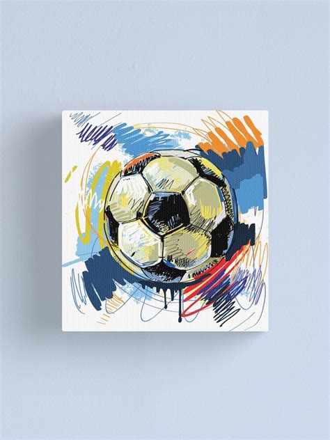 "Hand drawn with graffiti sport football" Canvas Print by lovingangela | Redbubble