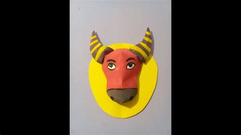 how to make cow mask - YouTube