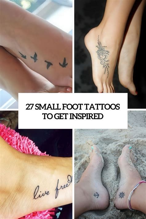 27 Small And Cute Foot Tattoo Ideas For Women - Styleoholic