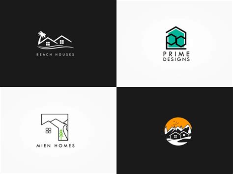 Minimalist Housing Construction Logos by Athira Jayachandran on Dribbble | Construction logo ...