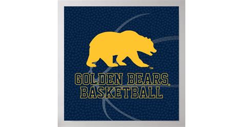 UC Berkeley Golden Bears Basketball Poster | Zazzle