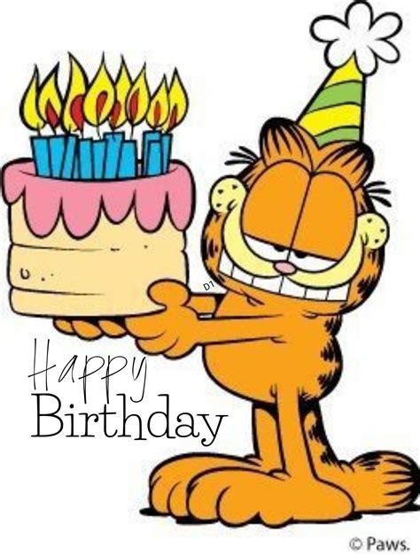 Happy Birthday | Garfield birthday, Birthday cartoon, Happy birthday meme