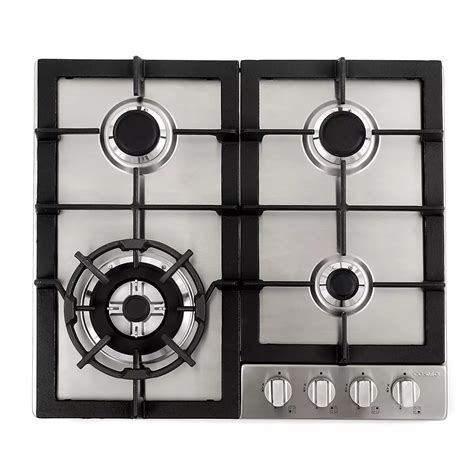 Cosmo 24 in. Gas Cooktop in Stainless Steel with 4 Sealed Burners | The ...