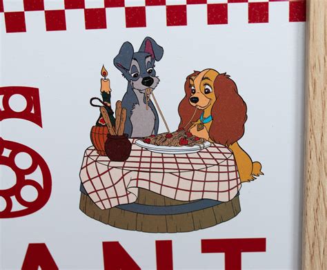 Disney Lady and the Tramp Tony Restaurant Wall Art | Free Shipping