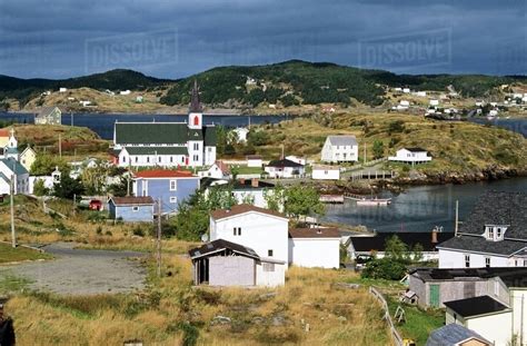 Overview Of Historic Trinity, Newfoundland, Canada - Stock Photo - Dissolve