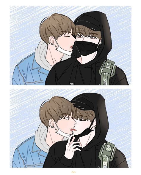 Kiss Anime Taekook Fanart