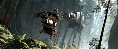 2K, star wars star wars battlefront video games atat speeder bike battle of endor ultrawide HD ...