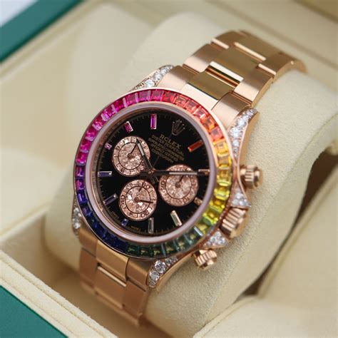 Daytona Rainbow Custom Diamonds | Rolex | Chrono.lv