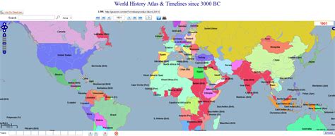 World History Atlas and Timelines since 3000 BCE (Interactive) Interactive World Map, Delete ...