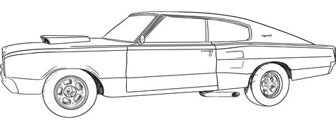 dodge challenger coloring page | Free Printable Online dodge challenger ...