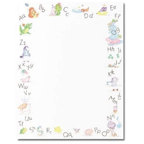 Alphabet Border Stationery - 80 Sheets - Walmart.com - Walmart.com