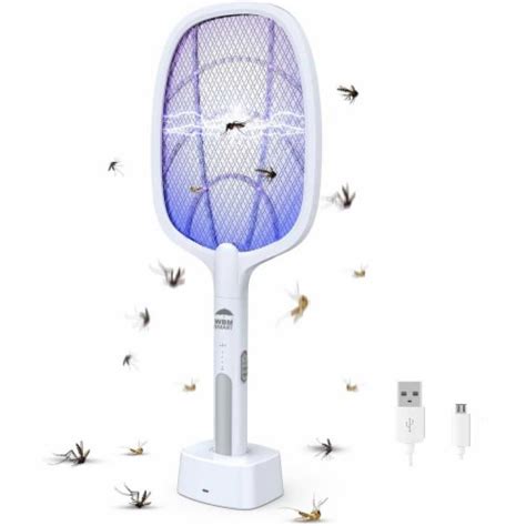 WBM Smart Bug Zapper, Electric Fly Swatter & Lamp, USB Rechargeable, 3 ...