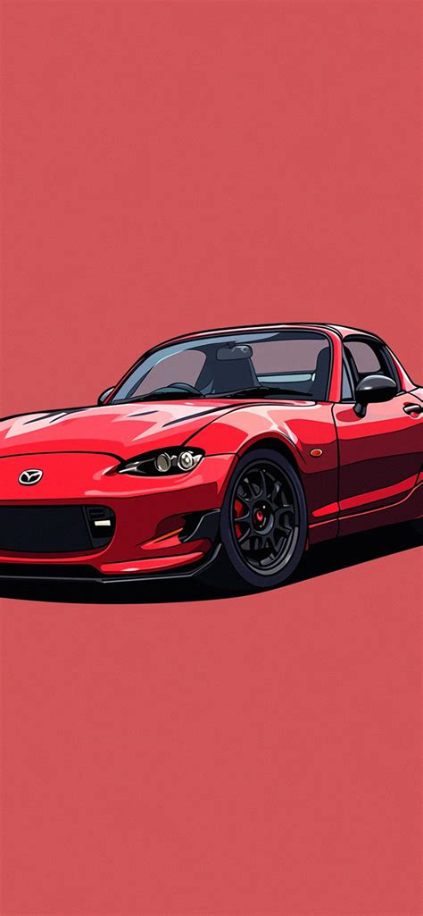 Mazda Miata MX-5 Red Wallpapers - Red Mazda Wallpapers iPhone