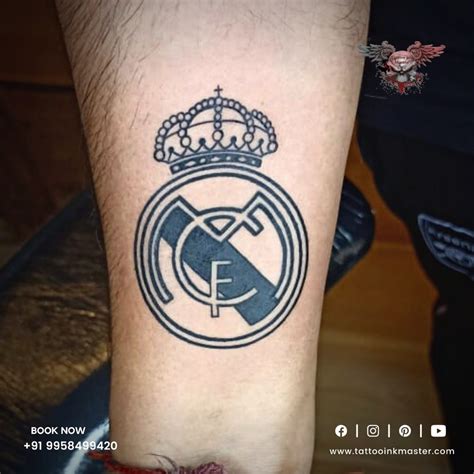 Real Madrid CF Tattoo For The Crazy Devotional Fans Of Soccer And This ...