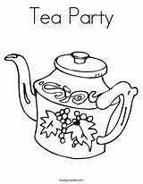 Tea Party Coloring Pages sketch template