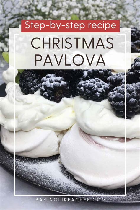 Christmas Pavlova Wreath – Baking Like a Chef