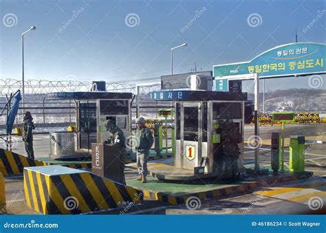 South Korea, North Korean Border Checkpoint Editorial Stock Image - Image of asiancountry ...