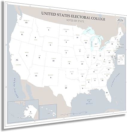 HISTORIX 2024 Updated United States Electoral College Votes by State ...