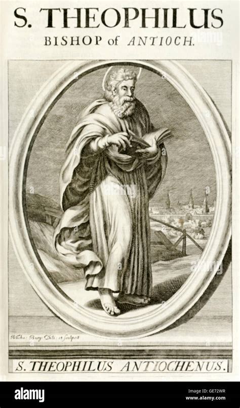 Saint Theophilus Bishop of Antioch (circa 412) whose main work was Stock Photo, Royalty Free ...