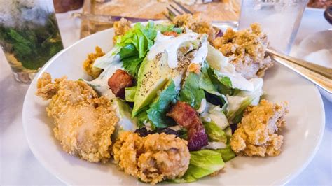 Fried Oyster Wedge Salad