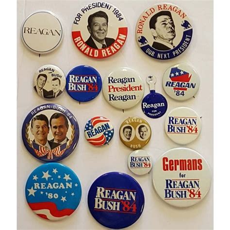 Ronald Reagan Campaign Button Collection