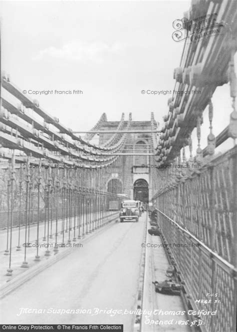 Photo of Menai Bridge, Menai Suspension Bridge c.1950