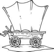 covered wagon clip art - Clip Art Library