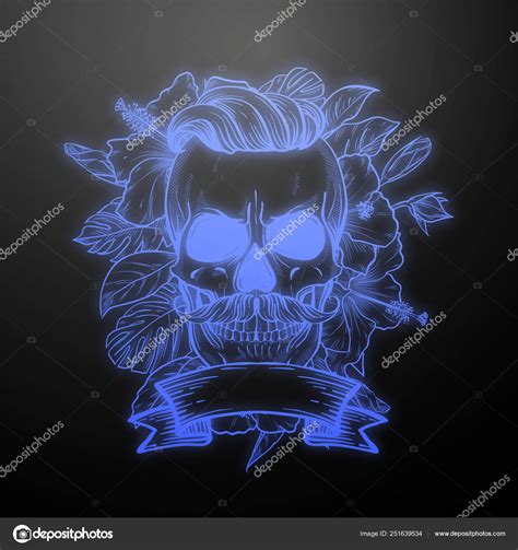 Angry skull with hairstyle Stock Vector Image by ©Netkoff #251639534