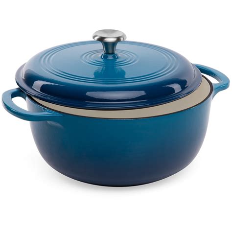 Best Choice Products 6qt Non-Stick Enamel Cast-Iron Dutch Oven for Baking, Braising, Roasting w ...