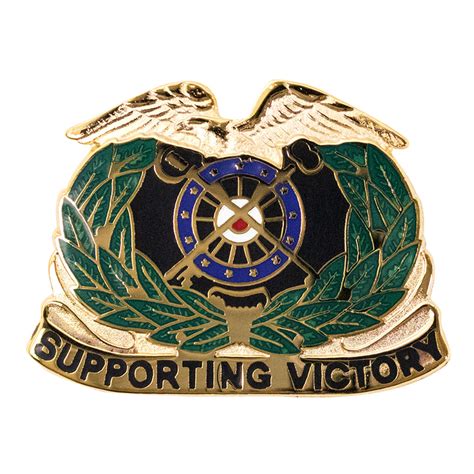 Army Supporting Victory Quartermaster Regimental Corps Crest – Vanguard