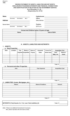 19 Printable assets and liabilities worksheet for students Forms and Templates - Fillable ...