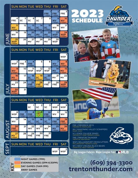 Trenton Thunder Announces 2023 Season Schedule - TrentonDaily