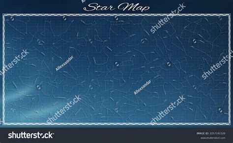 High Detailed Star Map Names Constellations Stock Illustration ...