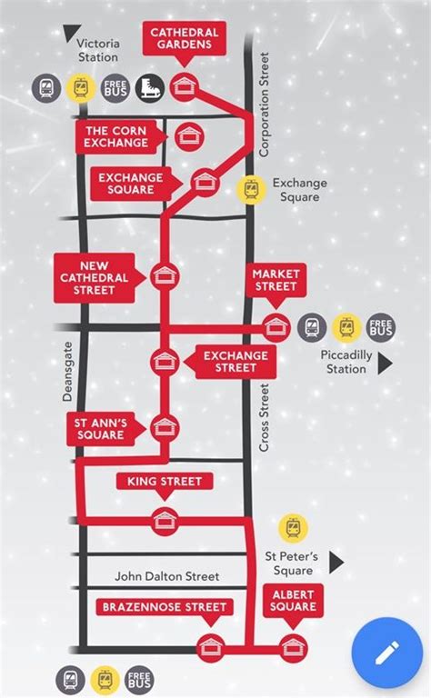 Manchester Christmas Markets Map - Map Of Staten