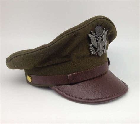 WWII US ARMY AIR CORPS FORCE MILITARY HAT OFFICER WIDE BRIM HAT CAP - World military Store ...