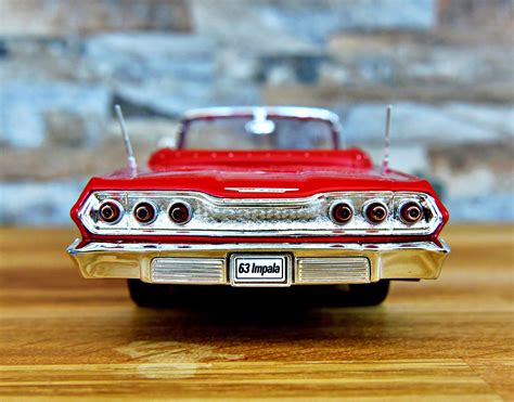 Chevrolet Impala 1963 1/24 Diecast Car 1/24 Scale Model Car | Etsy