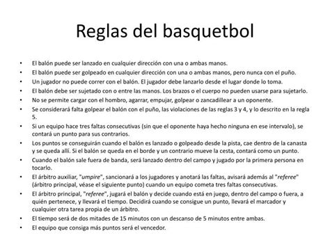 TUTORIAL REGLAS BÁSICAS BALONCESTO YouTube