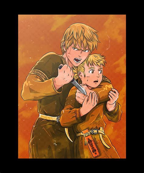 Thorfinn gudrid Vinland Saga Drawing by Wild Oaks - Pixels