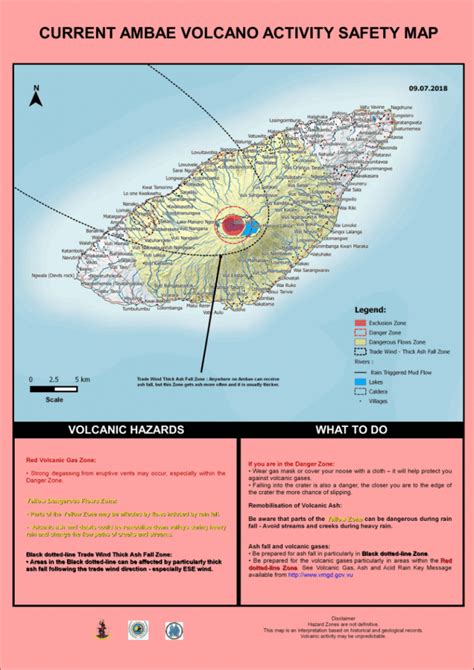 Vanuatu Volcano Alert Bulletin N°6 - Ambae Activity (10 July 2018 ...