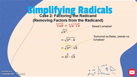 FACTORING THE RADICAND - SIMPLIFYING RADICALS - YouTube