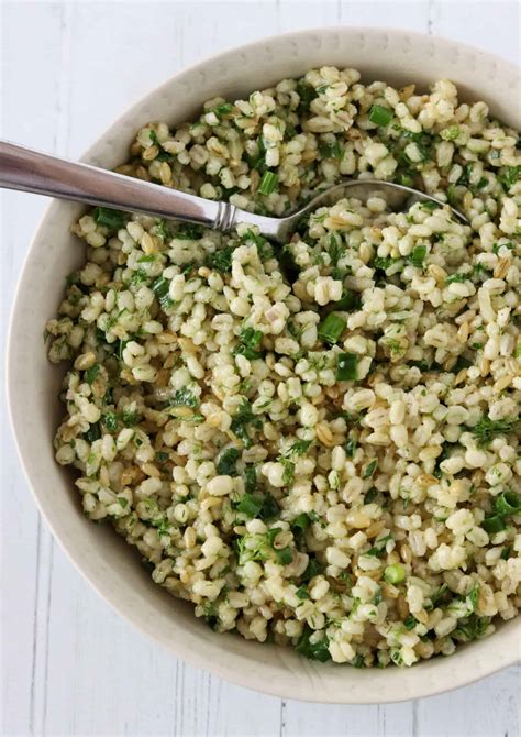 Warm Barley Salad with Fresh Garden Herbs - True North Kitchen