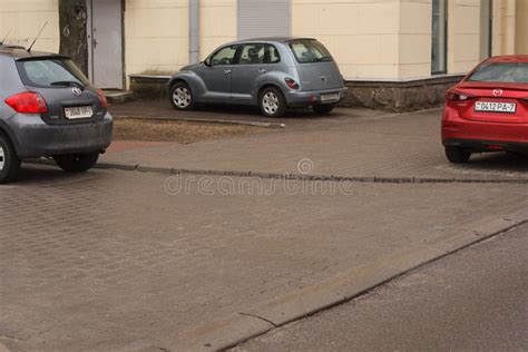 Parking Violation in a Big City Stock Photo - Image of sign, crosswalk ...